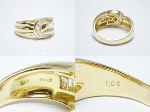 新品仕上げ済み☆LUCA CARATI K18ダイヤモンドリング D1.00ct ...